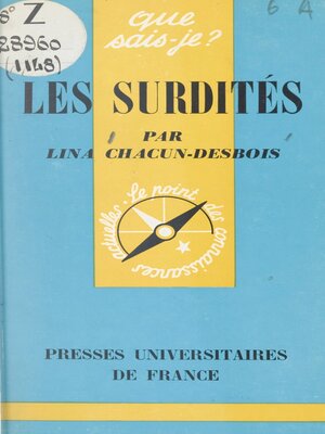 cover image of Les surdités